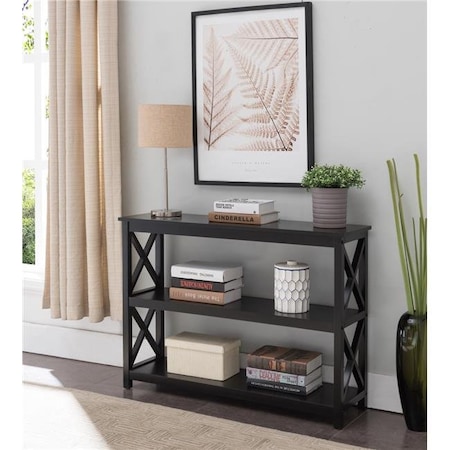 Inroom Furniture Designs Inroom Furniture Designs C1406 Console Table - Black; 30 x 42 x 12 in. C1406